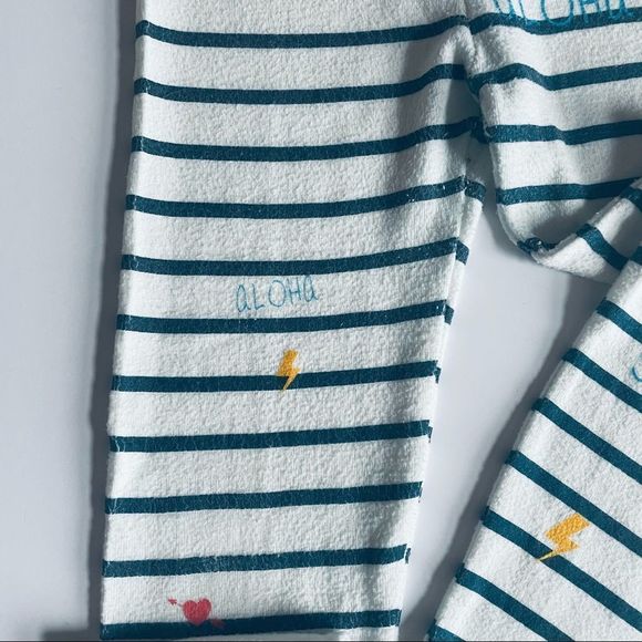Very soft Stripes Line Pattern Leggings European Designer Sz 12